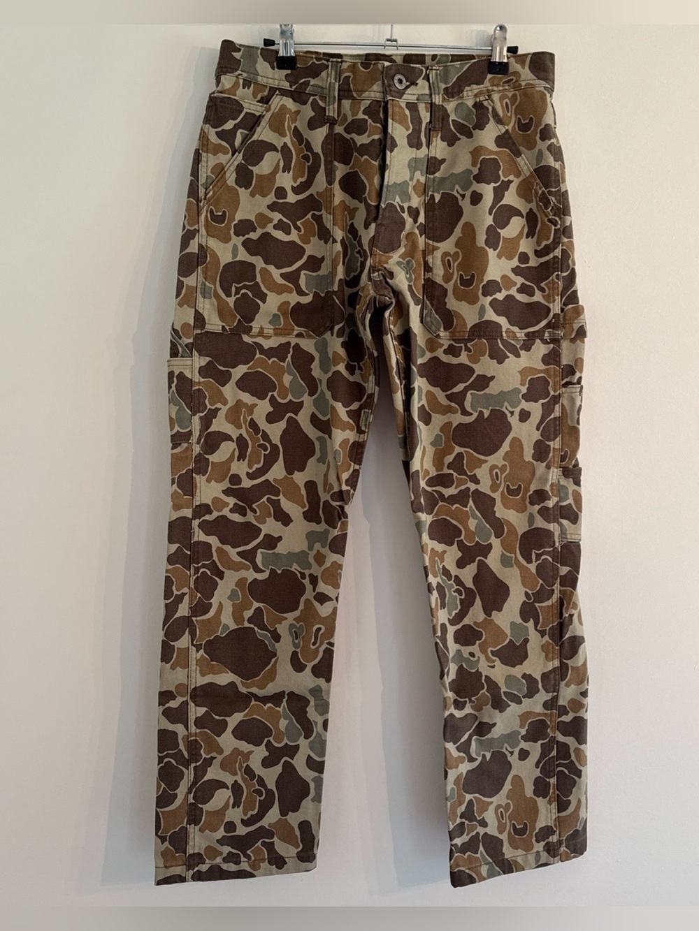 Wallace & Barnes Duck Camo Canvas Carpenter Pants Flawless Sz 30x30 Utility